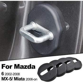 Misima 4Pcs Door Lock Striker Caps for Mazda 6 (2002-2007) & MX-5 Miata (2006-on)