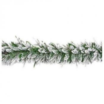Lapland Flocked Christmas Garland 1.8m