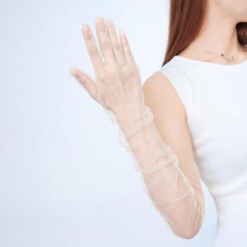 Gants de Danse Nuptiale en Tulle