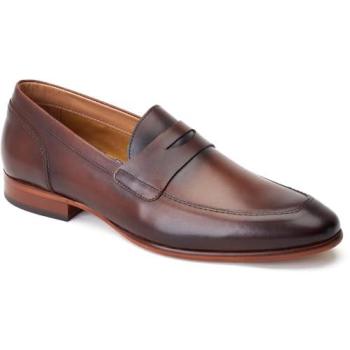 Men's Bruno Burnt Brown Loafer – Base London Size 12