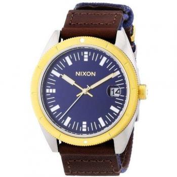 Herrenarmbanduhr Nixon Rover II Marine Braun Gold Analog Quarz A3551429-00