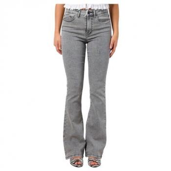 Sallie‑Schlagjeans Noisy May – hellgrau, high waist, Größe 28, Länge 30