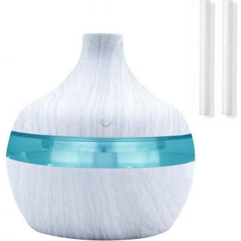 300ML Wood Grain Aroma Diffuser and Humidifier with 7 LED Light Options