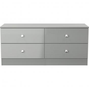 Newlyn 4-Drawer Bed Box – Two-Unit Set – Ready Assembled, Dark Grey