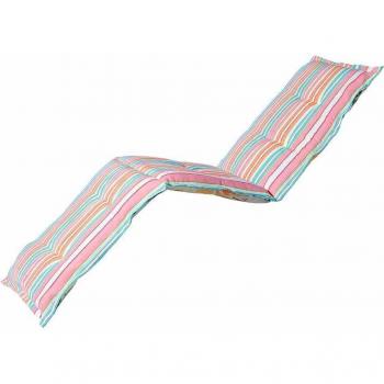 Madison F074 Gartenliege in Pastellrosa – 65 × 200 cm, Weiches Baumwoll-Polyester-Mix