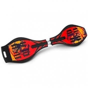 Enkeeo Waveboard Rojo con Ruedas de Luz