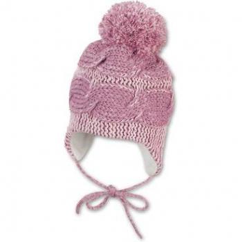 Cappello a maglia per bambini Sterntaler rosa