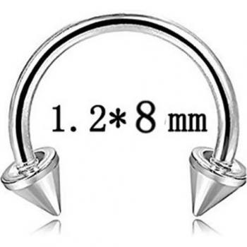 Anillos de Segmento de Acero para Piercings (Trago, Cartílago, Helix, Labio, Lengua, Nariz y Tabique)