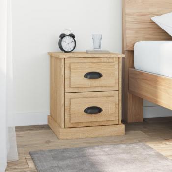 VidaXL Nachttische 2er Set Sonoma-Eiche 39x39x47,5 cm Holzwerkstoff