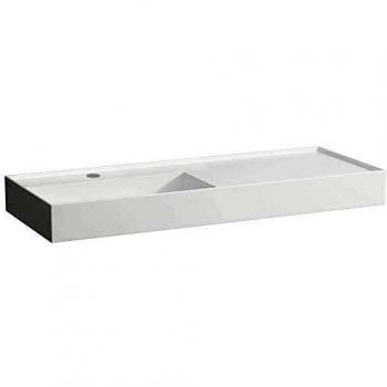 Laufen Kartell Waschtisch, unterbaufähig, Ablage rechts, 1 Hahnloch, 1200x460mm