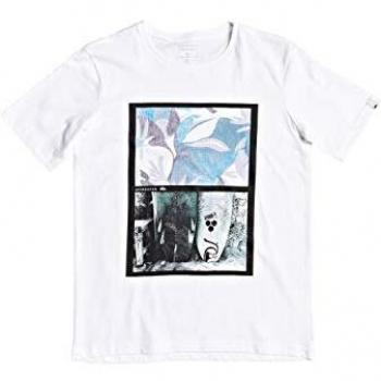 Quiksilver Camiseta Infantil Oversized 8-16 – Blanco