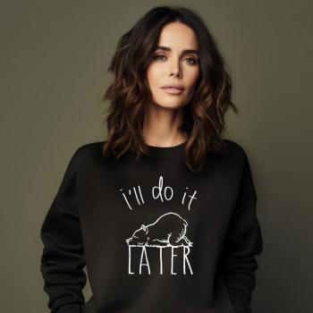 T-shirt Intima Femmina XS Nero I'll Do It Later