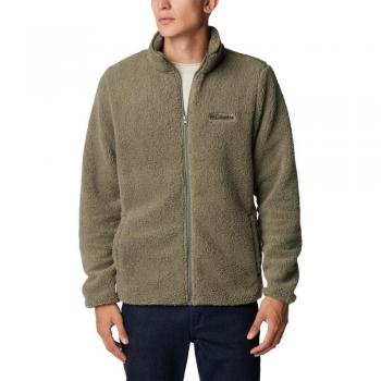 Veste Rugged Ridge en sherpa zippée pour homme kaki L Columbia