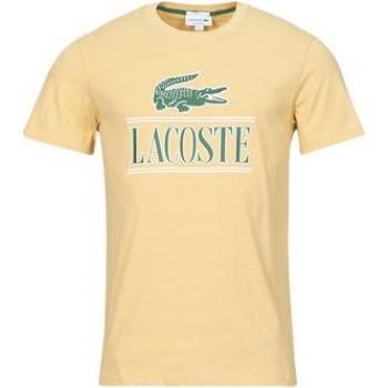 T-shirt Lacoste TH1218 Beige pour hommes EU S
