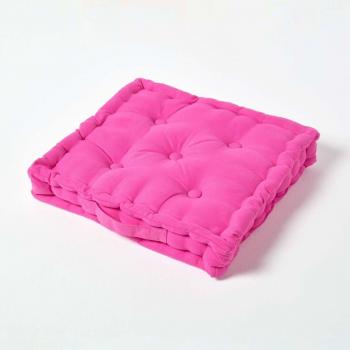 Coussin carré rose fuchsia 40 x 40 cm