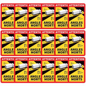 Autocollant avertisseur angle mort pour camions, L.170 x H.250, #Y2