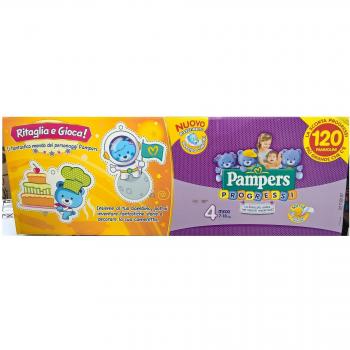 Pampers Progressi Maxi Taglia 4 (7-18 Kg) Pacco Convenienza da 120 Pannolini