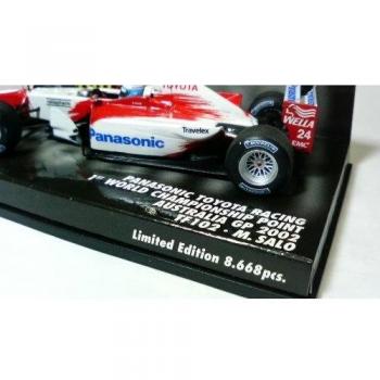 Minichamps F1 1/43 Scale Toyota Salo Australian Grand Prix 2002
