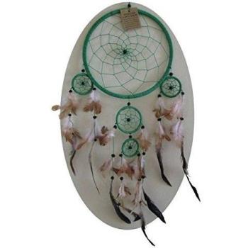 Natürlicher Traumfänger – handgefertigter Dreamcatcher, ca. 50 cm lang, 16 cm Durchmesser
