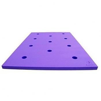 Tapiz Leisis morado flotante con agujeros para churros 150x100x4 cm