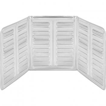 Barrière anti‑eau et huile pour plaque à gaz – aluminium 84×32,5 cm