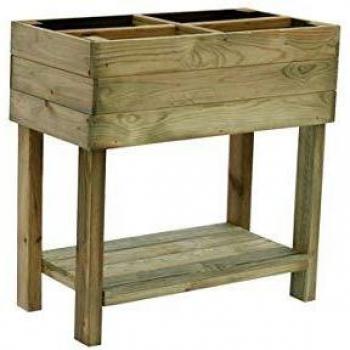 Paprika Wooden Raised Planter Box 50L 80x40x87 cm
