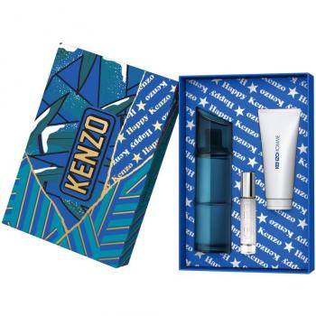 KENZO HOMME Eau de Toilette Set Regalo 110 ml + Spray da Viaggio 10 ml + Gel Doccia 75 ml