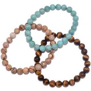 Armband Set Stein & Silikon Harmonie