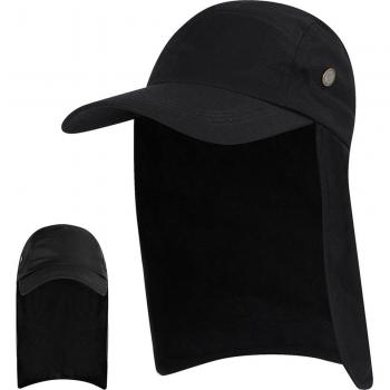 Chapeau de plein air UPF 50 – Casquette de pêcheur avec rabat pour le cou et protection solaire