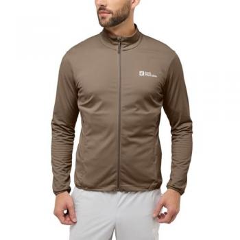 Jack Wolfskin Herren Fleecejacke PRELIGHT TRAIL in S, braun (cold coffee)