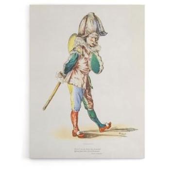 Vintage Manet Polichinelle Portrait on Canvas – 24x32 (Artery8)