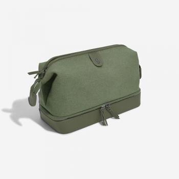 Customizable Green Canvas Washbag