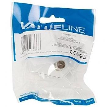 Coaxial Nedis 2×Macho, Conector IEC Blanco