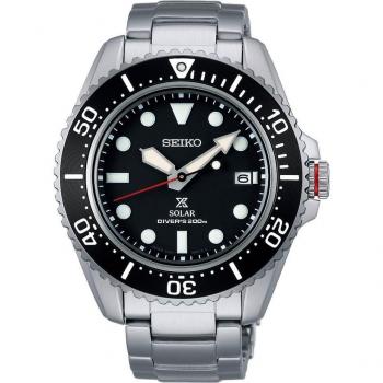 Seiko Men's Wristwatch PROSPEX DIVER SCUBA Solar SBDJ051 Silver