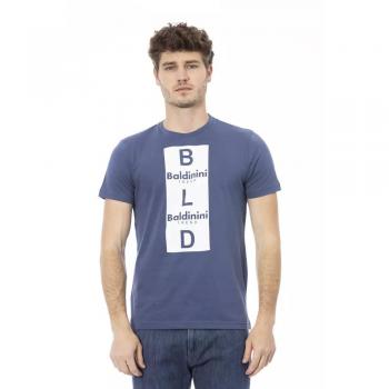 Baldinini Blue Cotton T-Shirt