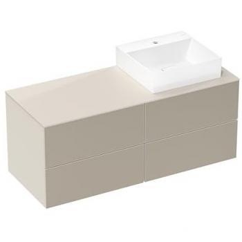 Hansgrohe Xevolos E Aufsatz-Handwaschbecken 50 x 48 cm mit Hahnloch ohne Überlauf