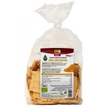 La Finestra Mini Crackers de Espelta con Curcuma y Pimienta Eco 250 Gramos