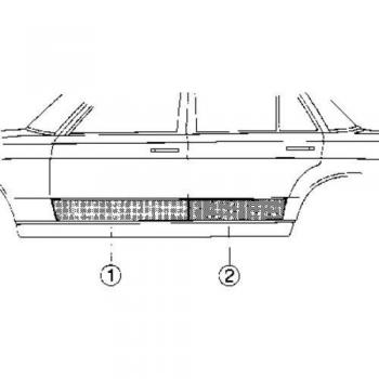 VAN WEZEL 3010178 Panneau de Porte Arrière pour Mercedes W123