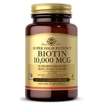 Solgar Gélules Végétales de Biotine 10000 mcg, 60 gélules