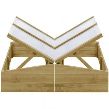 Serre de jardin en bois traité 100x50x35 cm (2 pièces)