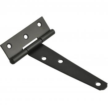 Black 102mm Tee-Hinge with Powder Coating (Pack of 2)