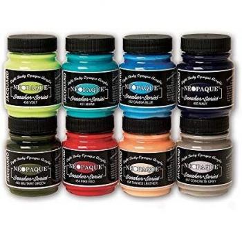Jacquard Neopaque Sneaker Series Kit, Includes 8 Jars of Color (2.25 Fluid Ounce Each)