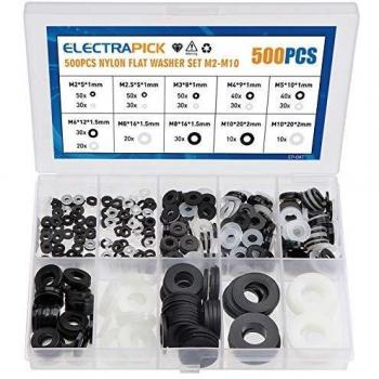 Electrapick Nylon Washer Set M2 M2.5 M3 M4 M5 M6 M8 M10
