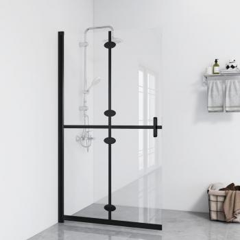 Paroi de douche verre transparent pliable 80x190 cm