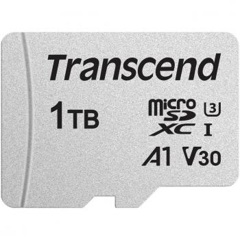 Transcend 1TB MicroSDXC UHS-I Speicherkarte mit Adapter, Klasse 10, V30, A1