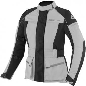 Tuta Bogotto Tampar Moto Donna Impermeabile Nero-Grigio M