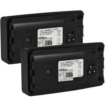 Motorola RLN6305B/C/D Dual Battery Pack with Clip (7.5 V, 2200 mAh each)