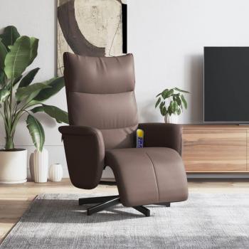 VidaXL Sessel Massagesessel mit Fußteil Braun Kunstleder (1-St)