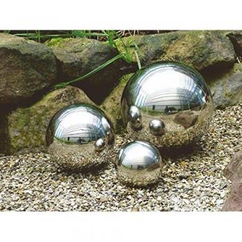 Spetebo Dekokugel Edelstahl 3er Set glänzend (Set, 3 St.)