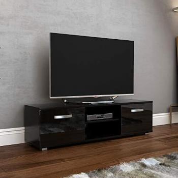 Espace Média Cosmo Noir 140 cm